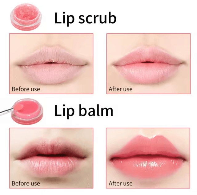 Lip Scrub & Lip oil 2in1