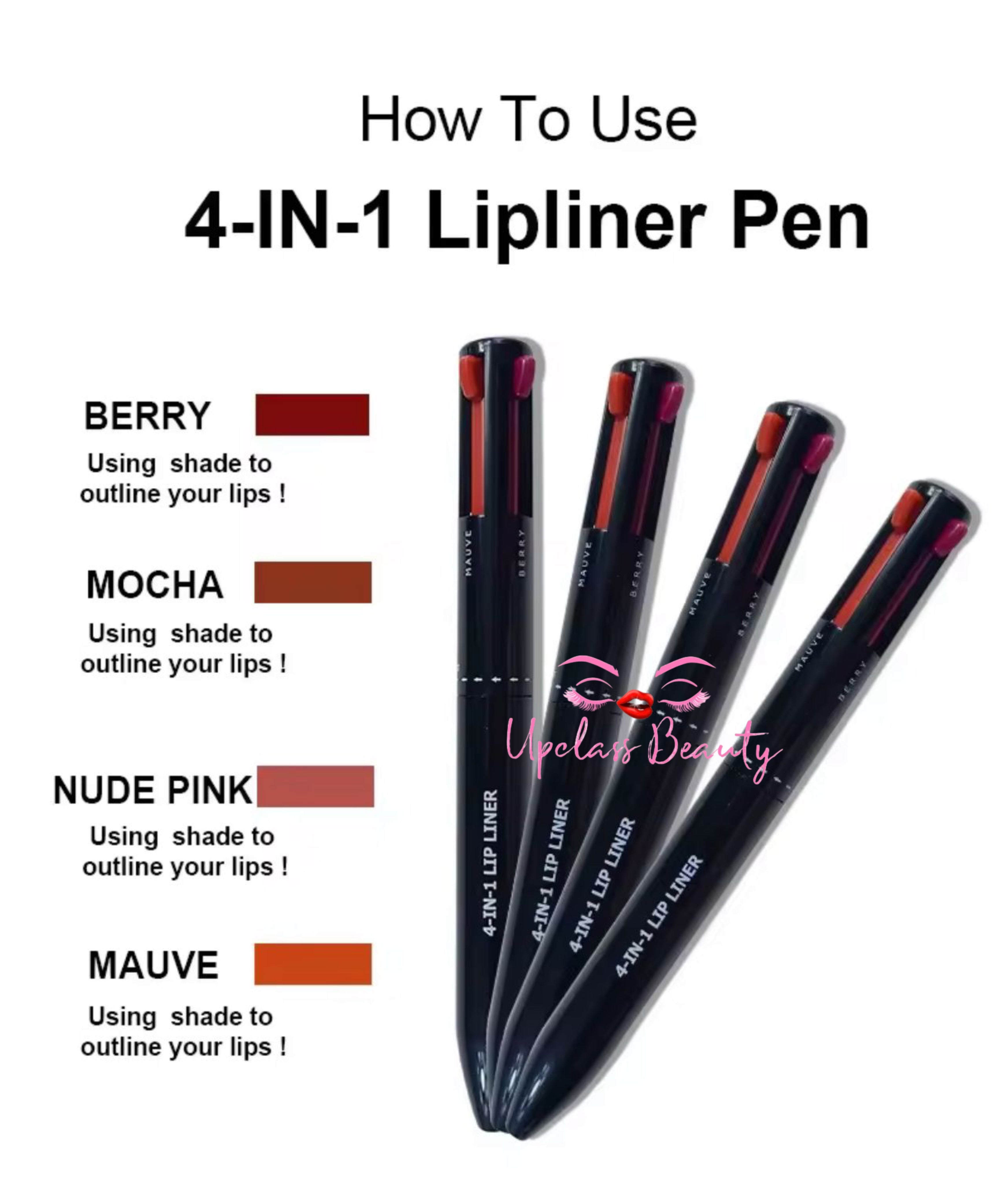 Crayon à lèvres 👄4 couleurs,4 en 1