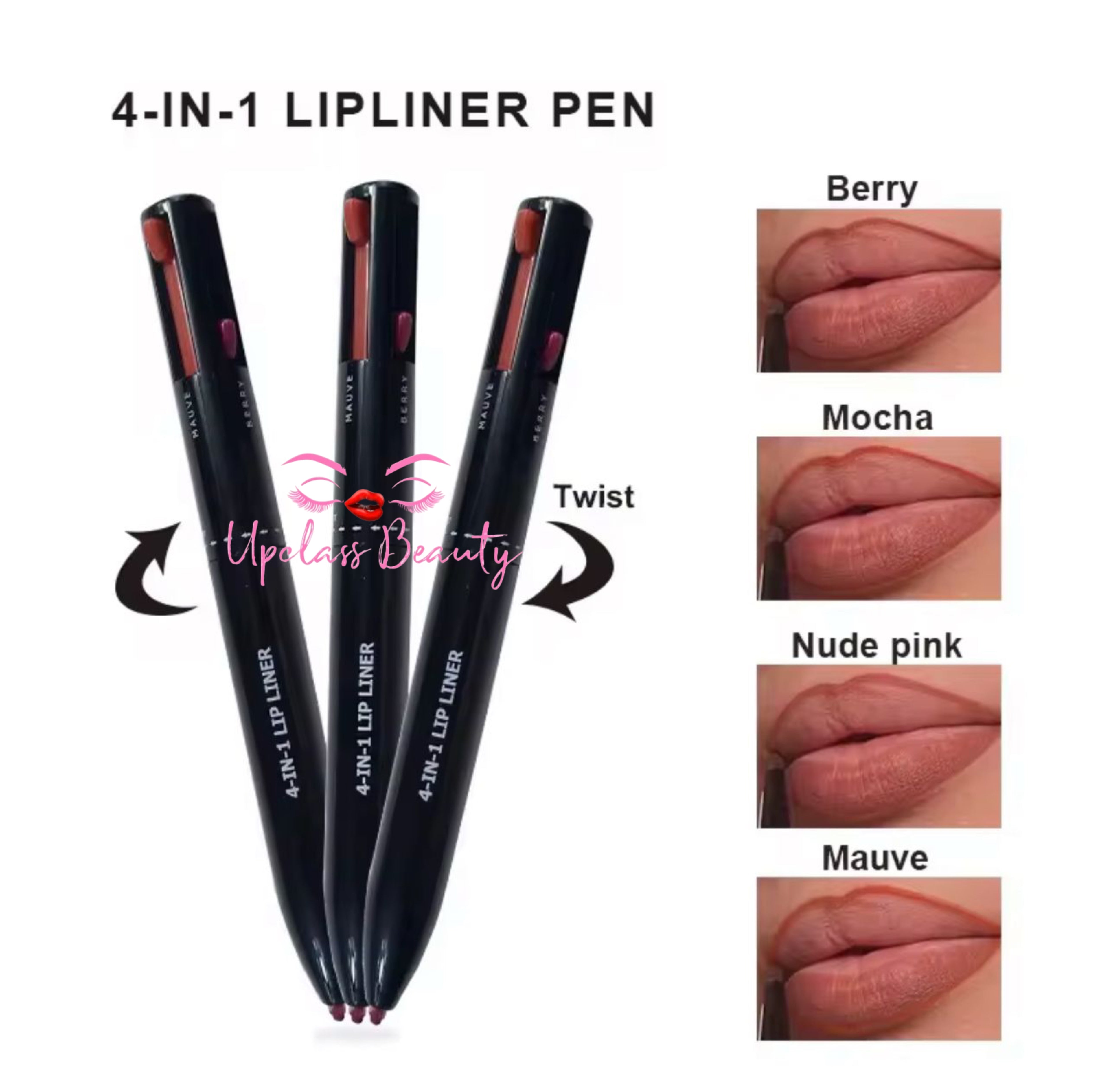 Crayon à lèvres 👄4 couleurs,4 en 1